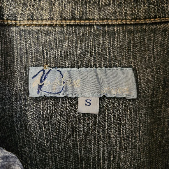 Classic Denim Jacket with Embroidery - Picture 2 of 3